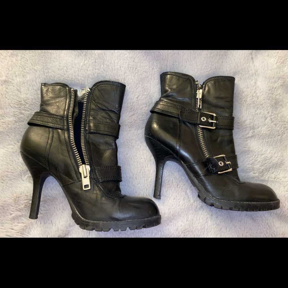 Black Report Booties 7.5